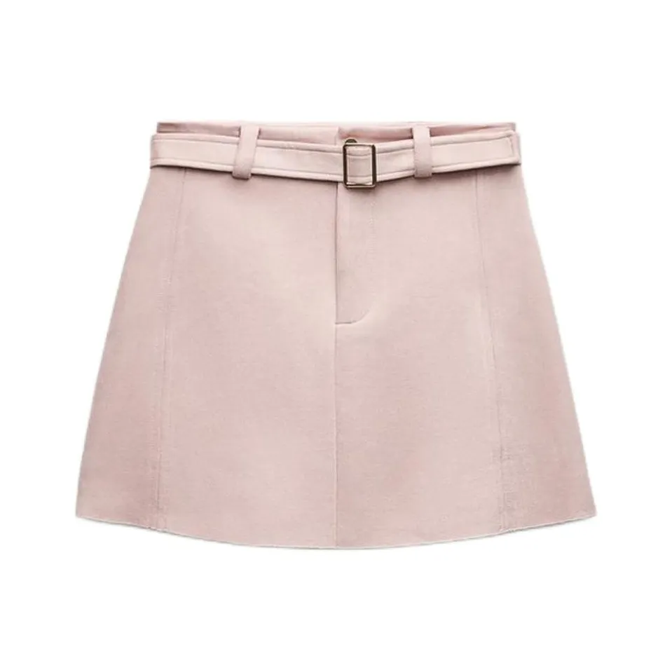 ZARA Повседневные короткие юбки женские песочный