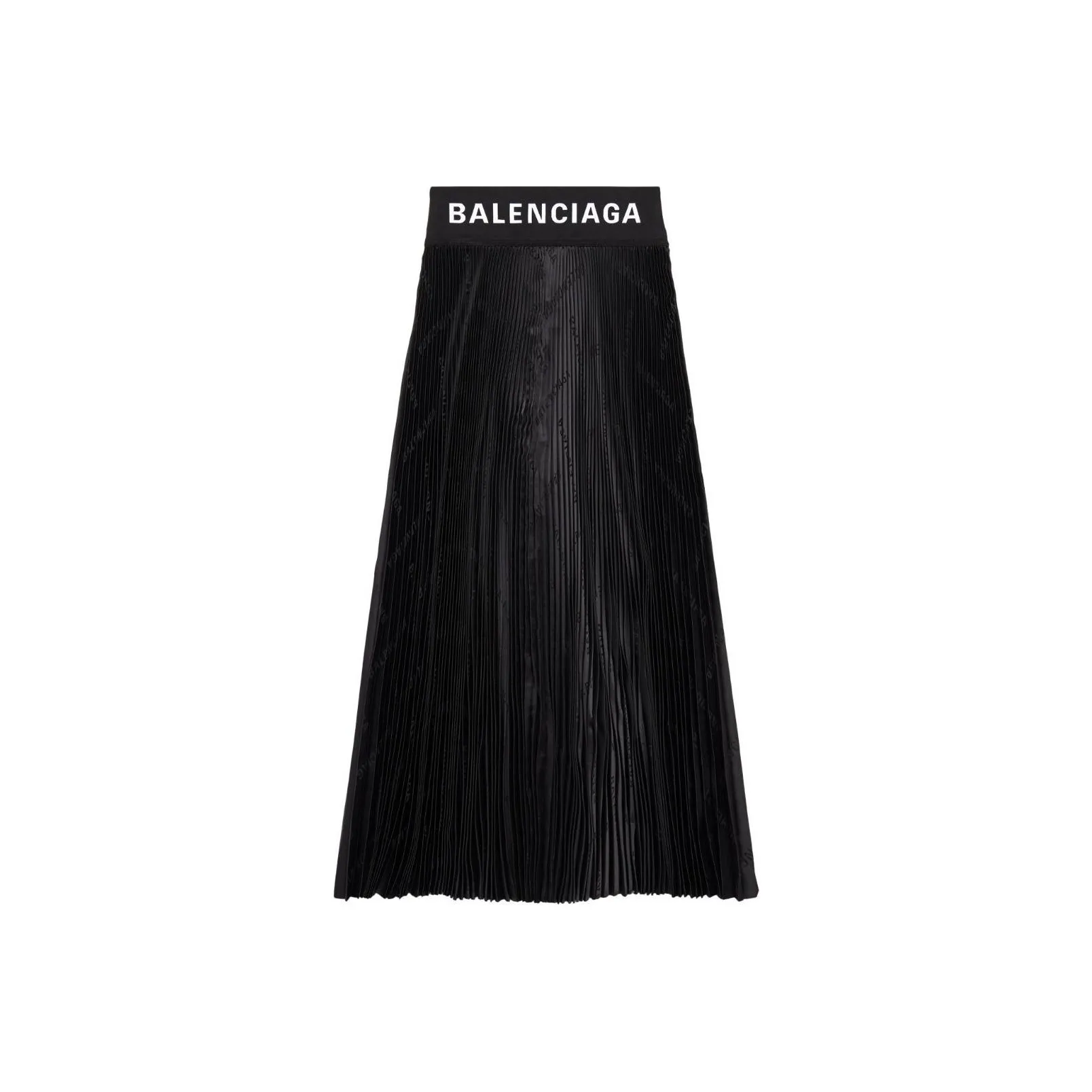 Balenciaga Pleated Midi Skirt