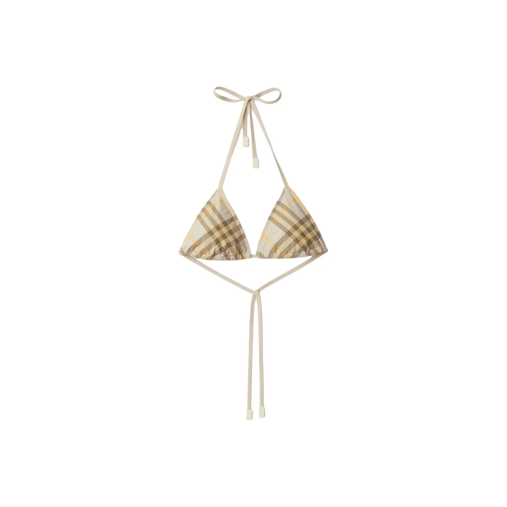 Burberry Check Printed Halterneck Bikini Top