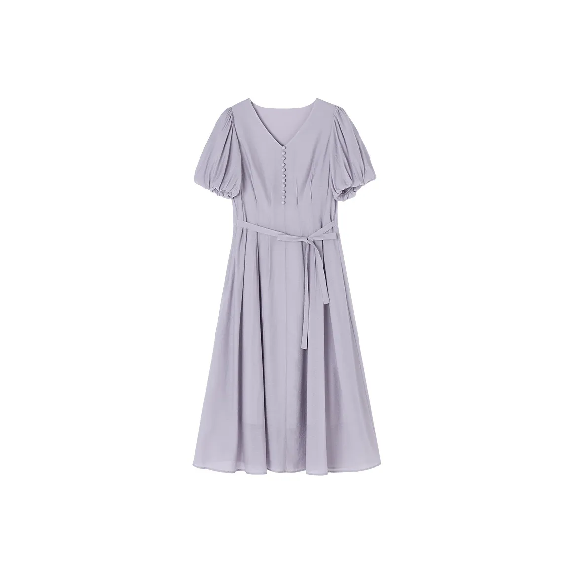 XIANGYING Short Sleeved Dress Women's Light Purple