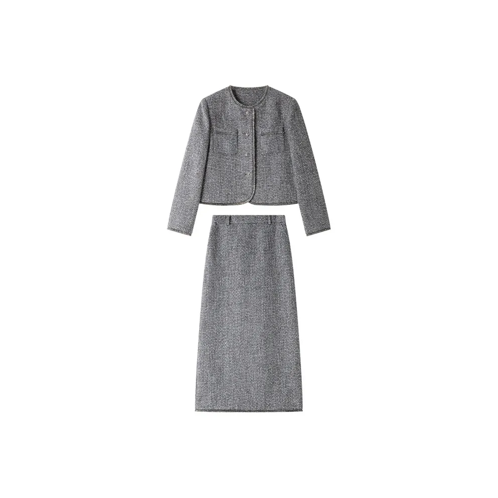 VIMLY Серый Женские Комплекты с Юбкой