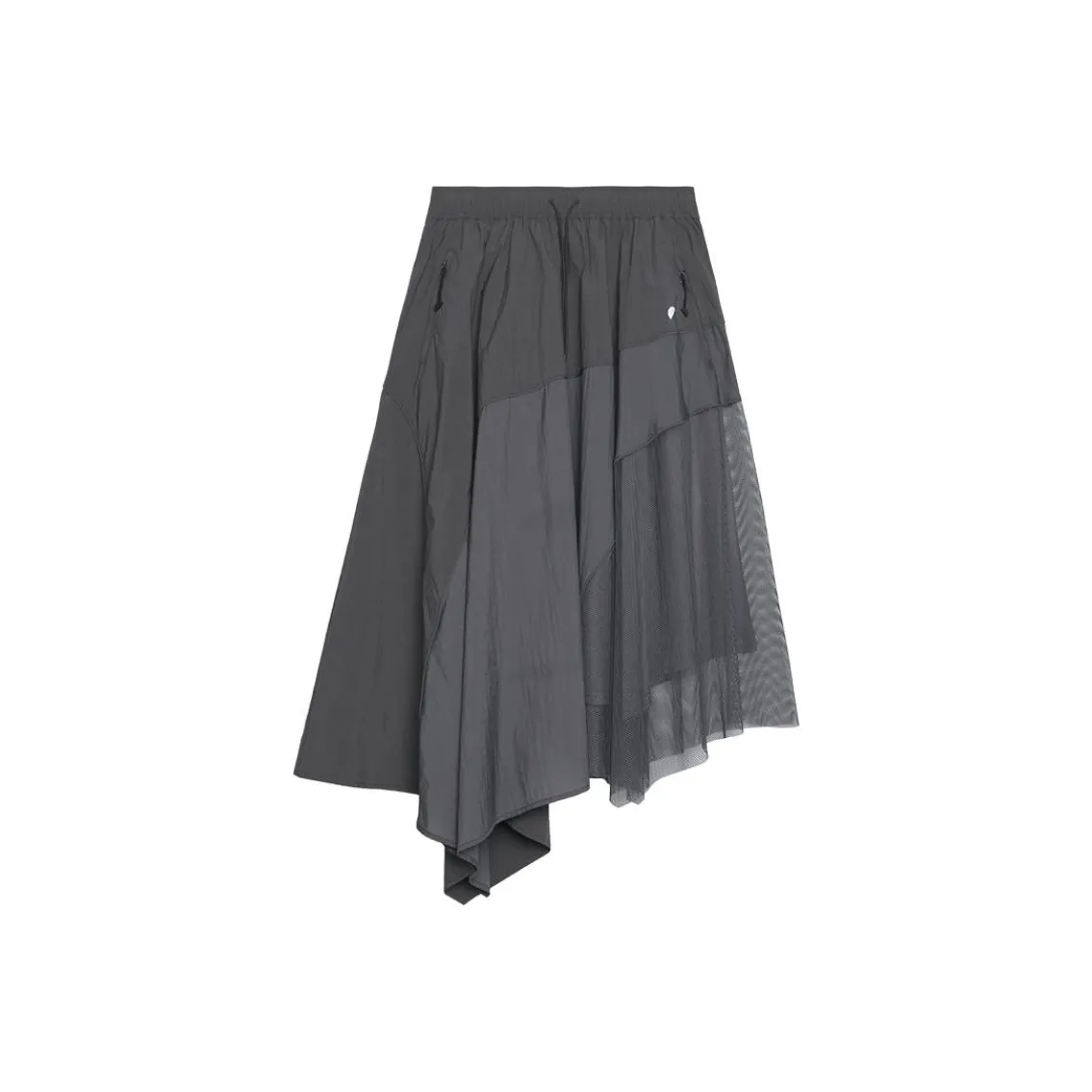 SEMICIRCLE Casual Long Skirt Women's Gray