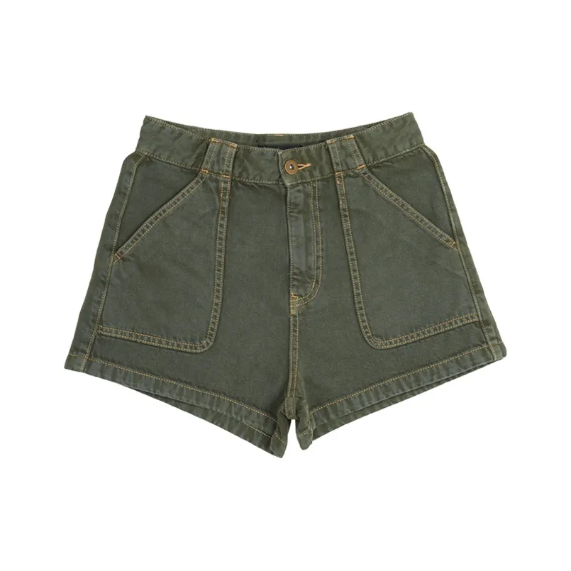 A21 Зеленые Женские Джинсовые Шорты