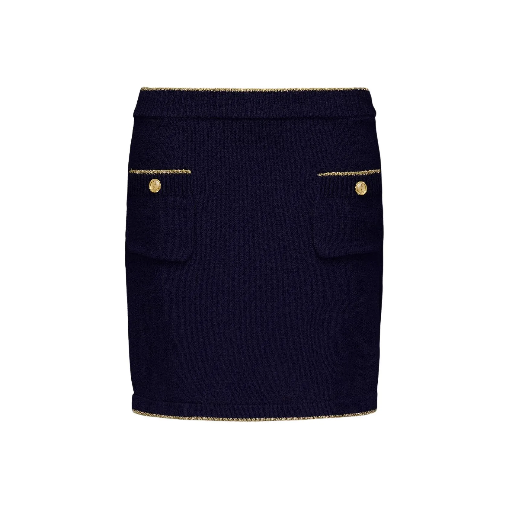 GUCCI Casual Short Skirts Women's Marine Blue