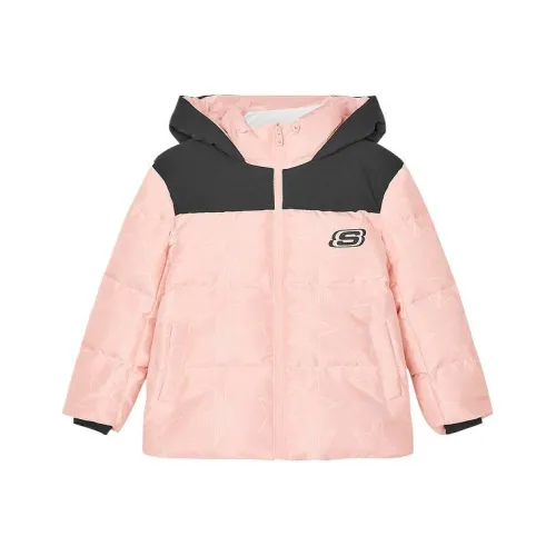 Skechers Kids Персиково-розовый Основа с FIVE Точечная Звезда Полный принт 04Z1 Школьный возраст Пуховые куртки/ жилеты