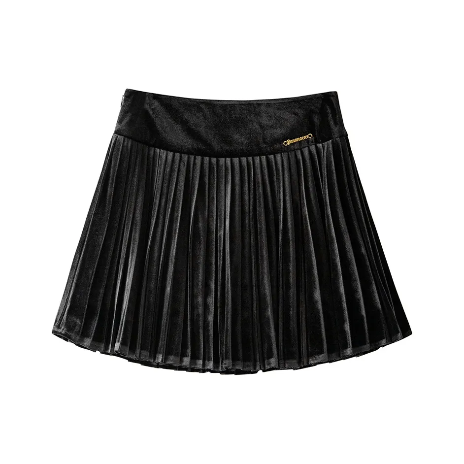 BANANA CICI Повседневные короткие юбки Женские Черный