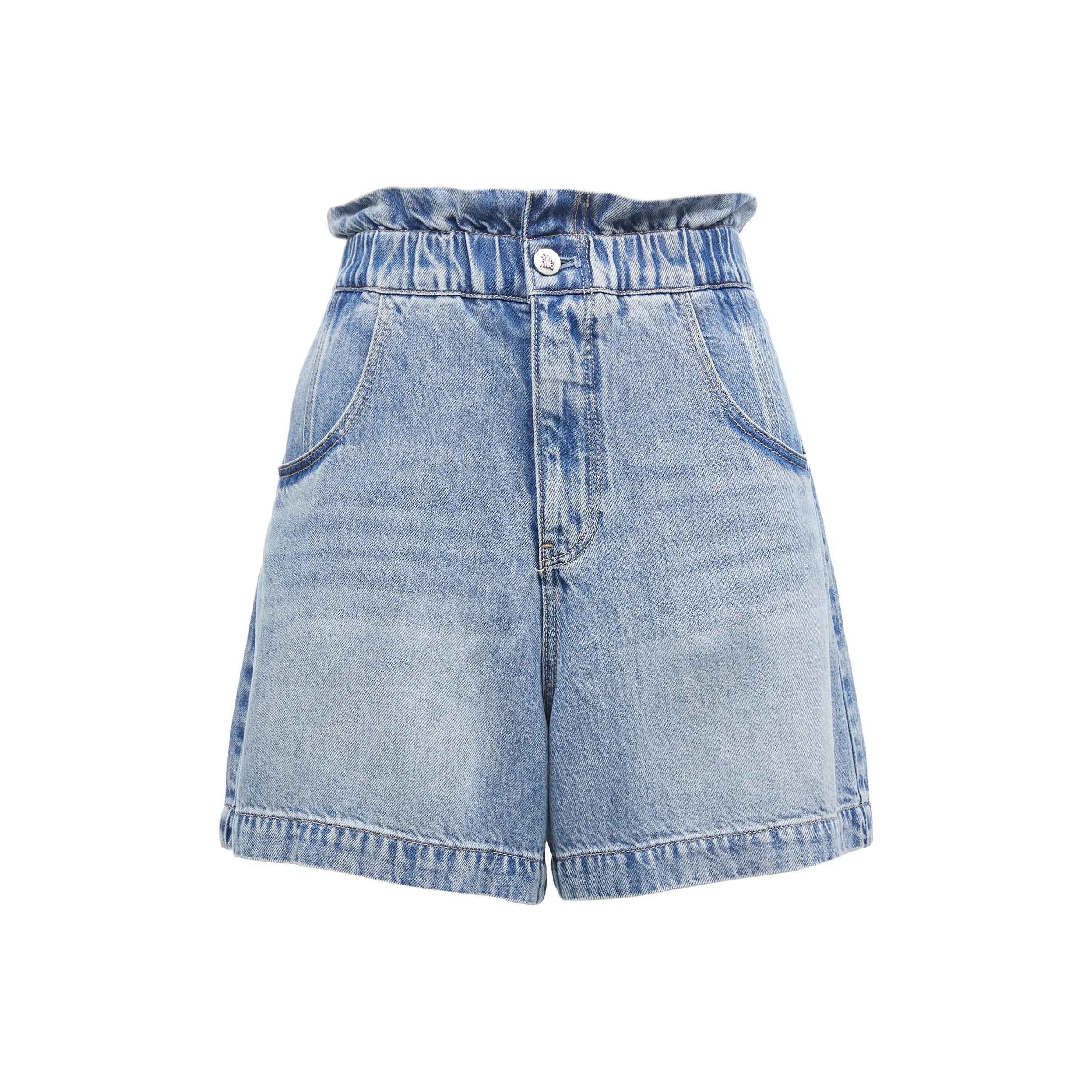 Only J32 210 Промытый деним синий Женские джинсовые шорты