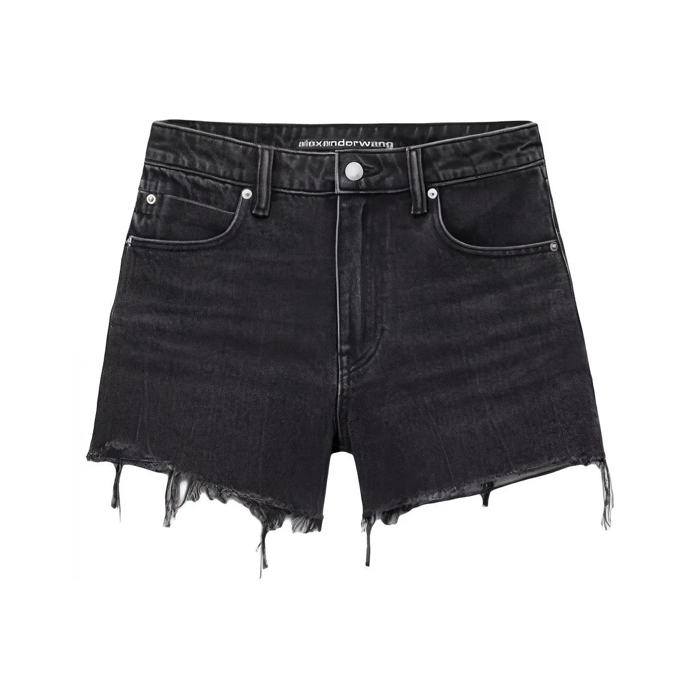 Alexander Wang Frayed Edge Denim Shorts