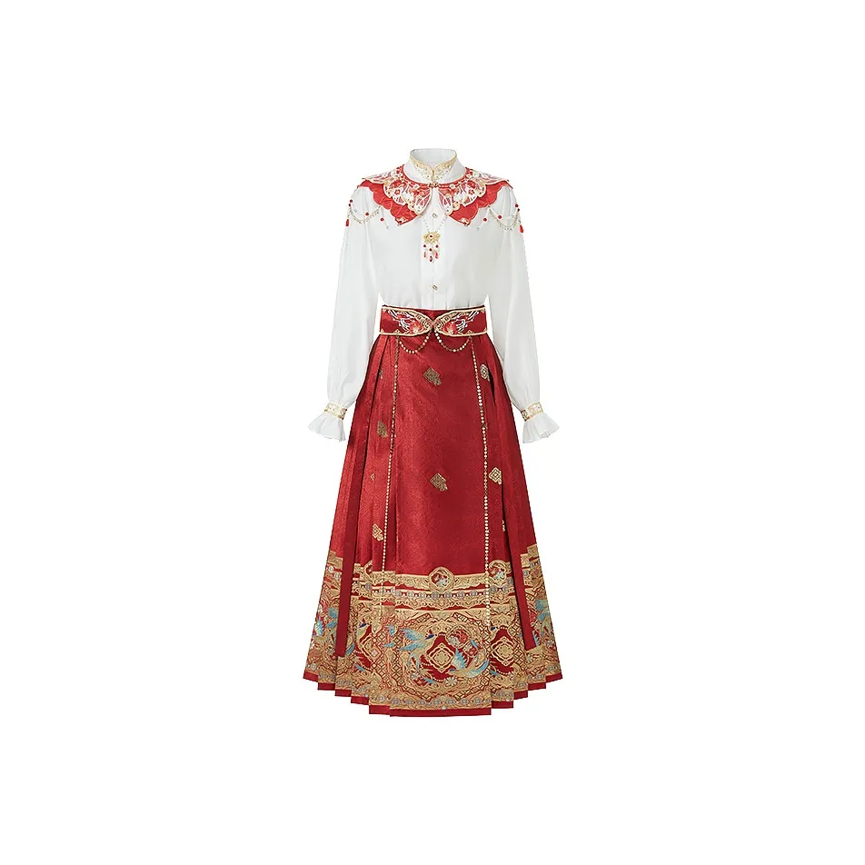 Cloud Hidden Moon Embroidery Ханьфу Женские