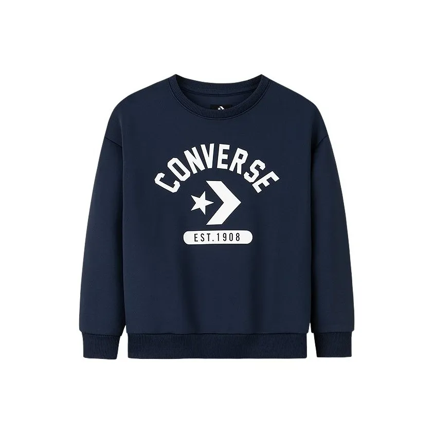 Конверс Толстовка Темно-синий Синий Дети Возраст 3-7 Лет