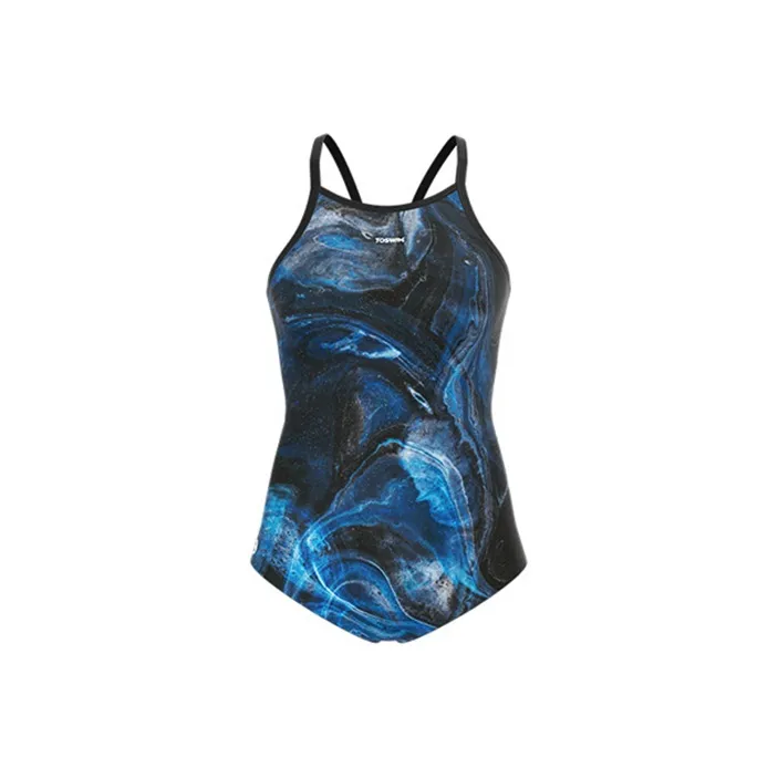 TOSWIM One Piece Swimsuits Women's Dark Blue Tide