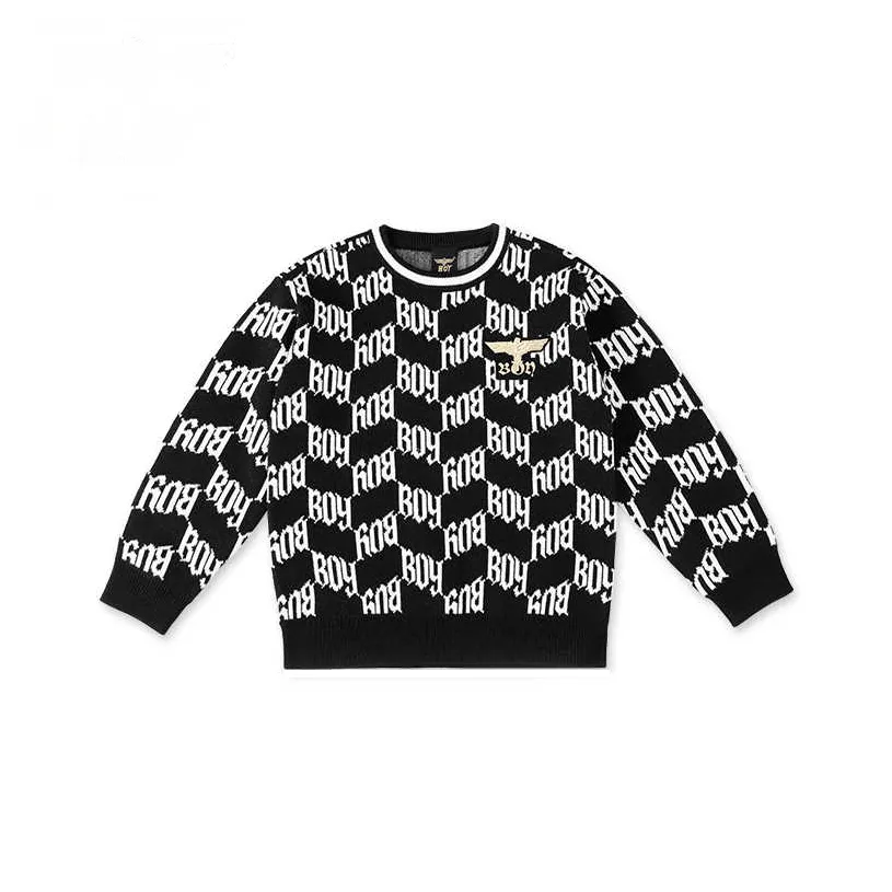 BOY JUNIOR Черный Kids Свитеры