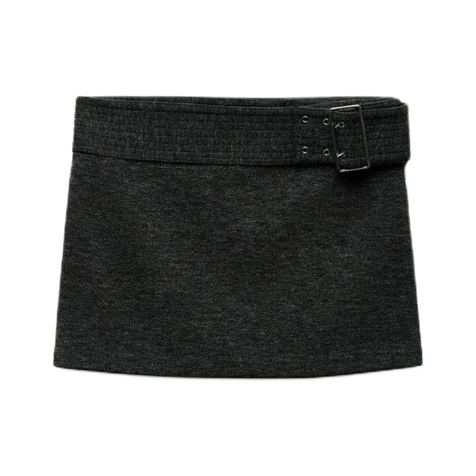 ZARA Casual Short Skirts Women's Carbon Gray