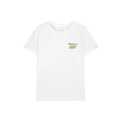 Skechers Яркий белый/0019 Kids T Рубашки