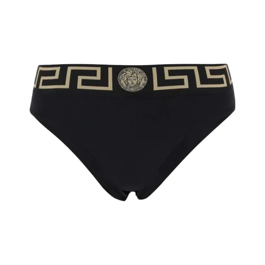 VERSACE Greca Printed Waistband Bikini Bottoms