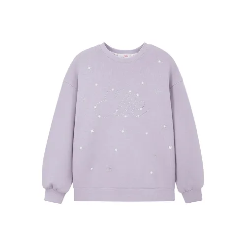 ELLE KIDS Серо-фиолетовый Школьный возраст Свитшоты