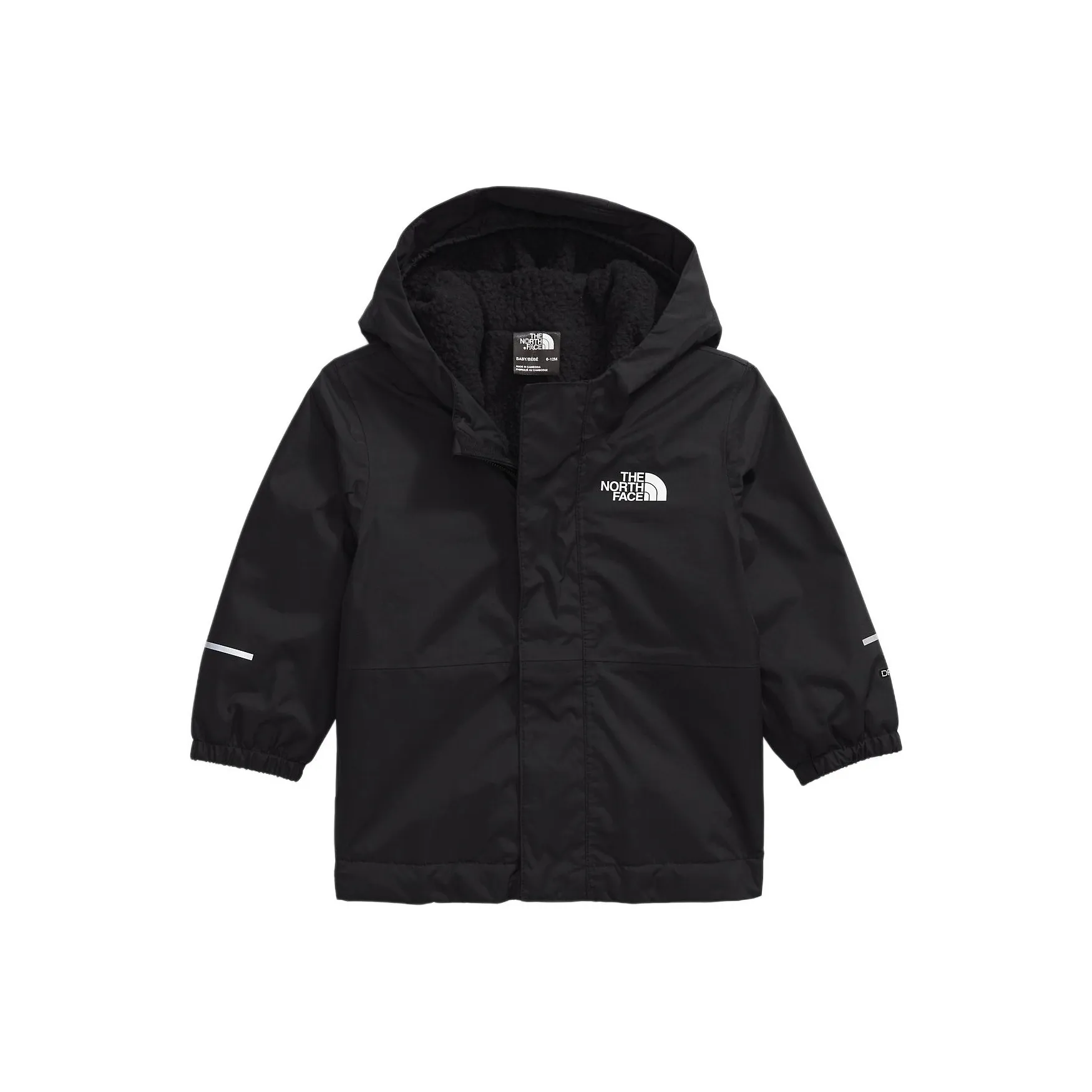 THE NORTH FACE Детский топ детский теплый Antora дождевая куртка черный для младенцев и малышей