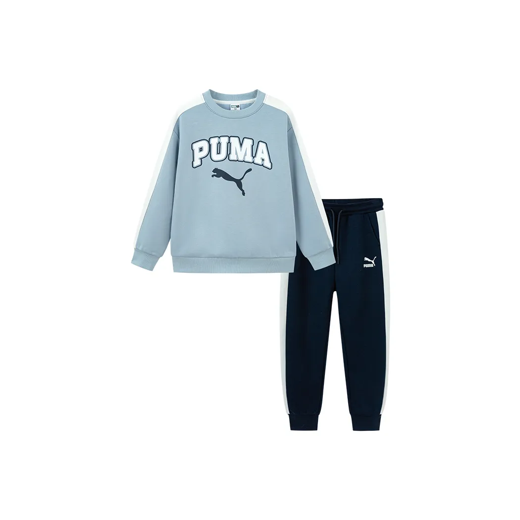 PUMA Повседневная спортивная одежда Sportstyle Collection Pants Джинсовый светло-голубой Детский