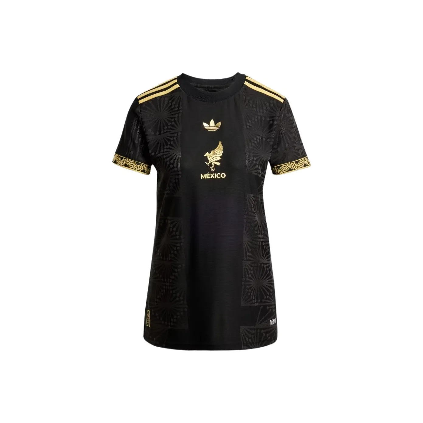 Adidas Women's Mexico 25 Gold Jersey Black