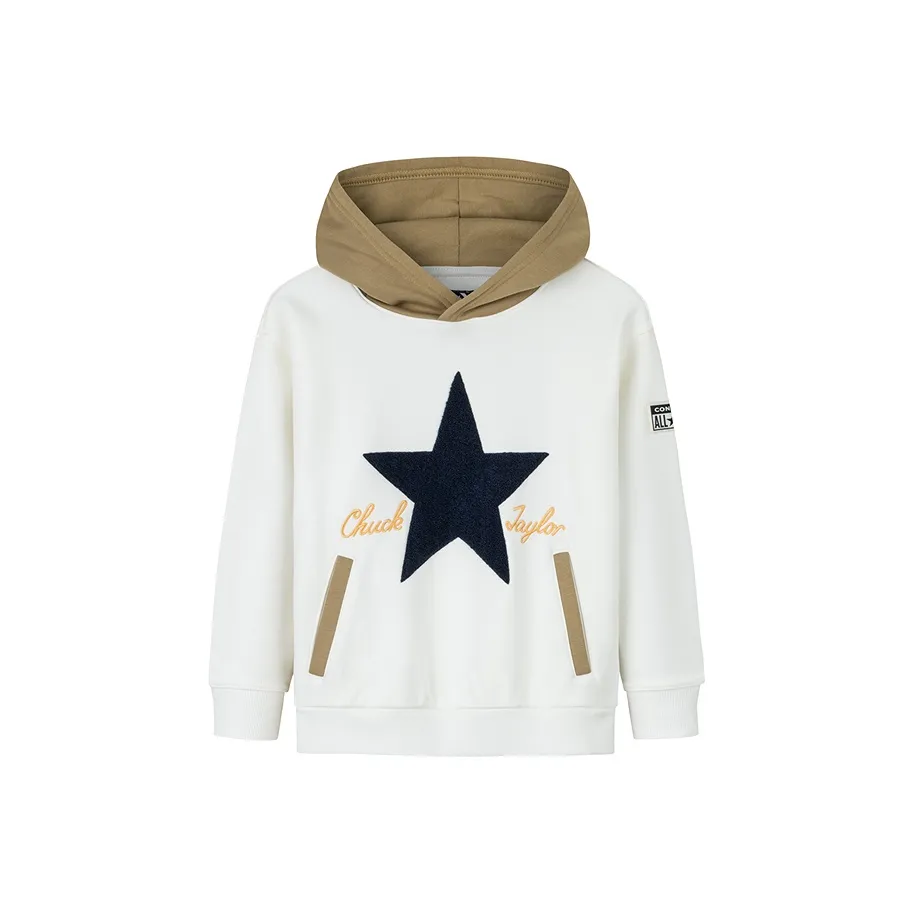 Конверс Свитшот Перьевой Белый для детей 3-7 лет