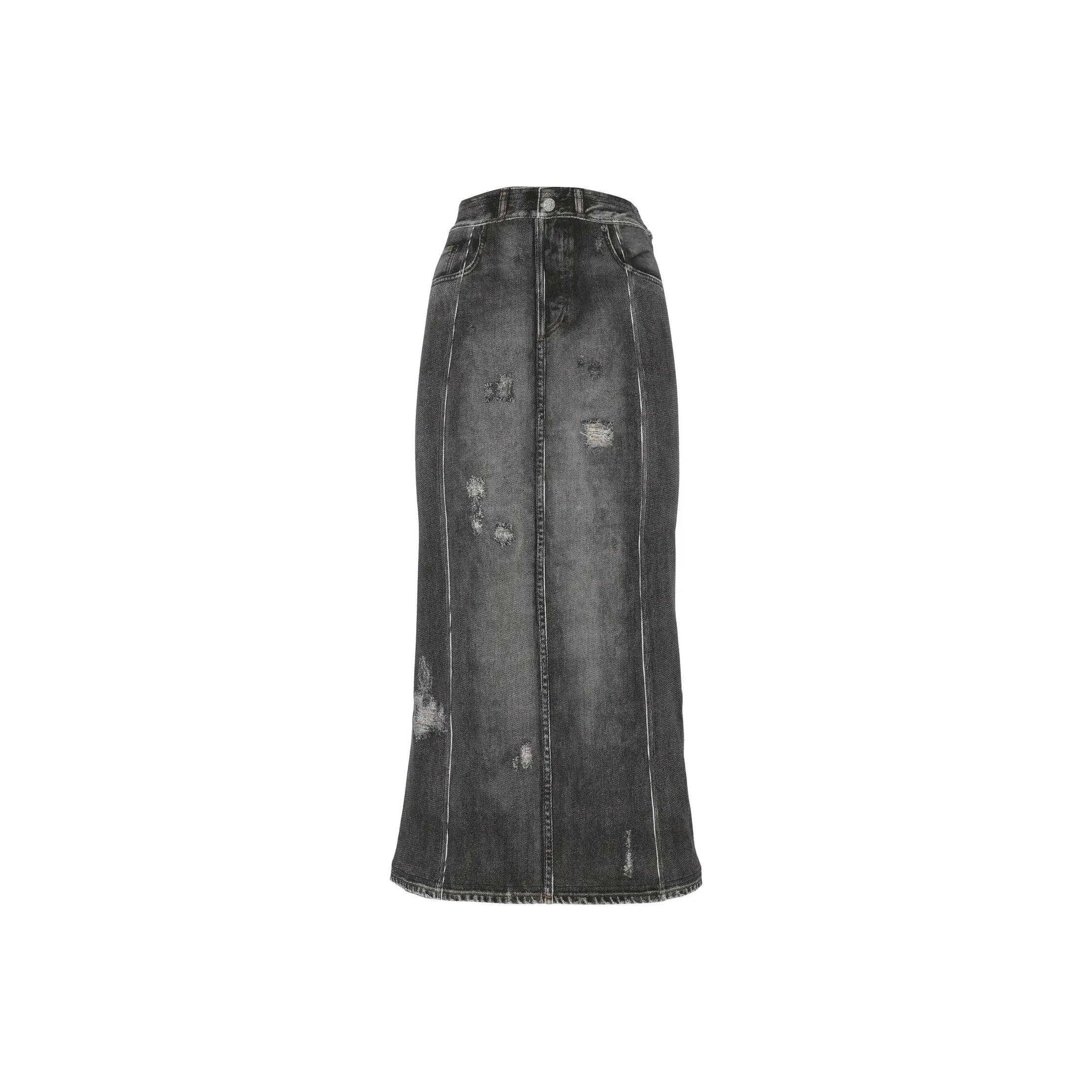 Acne Studios Distressed Denim Skirt