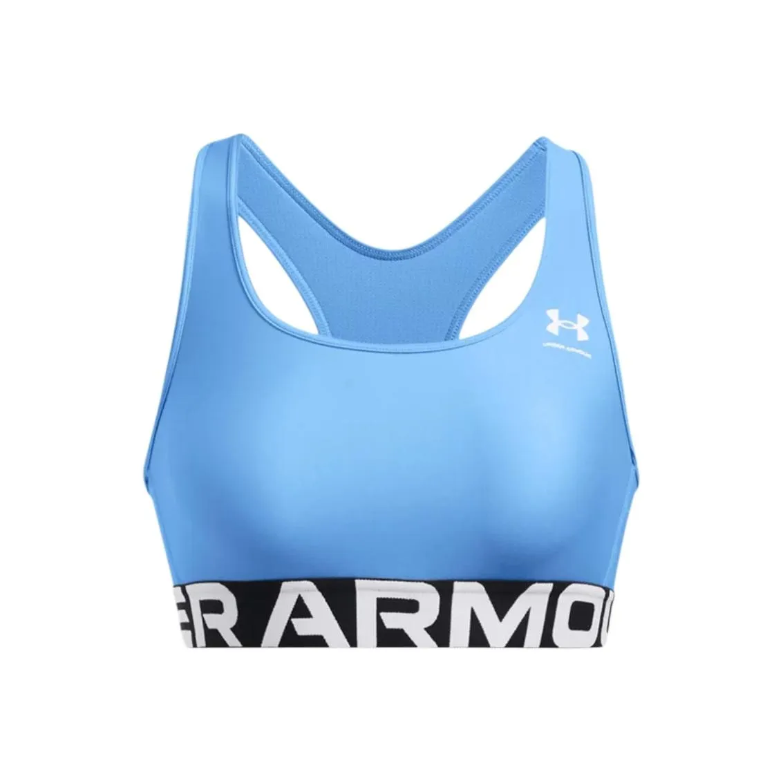 Under Armour HeatGear Women's Armour Mid Branded Sports Bra Sports Underwear Women's Horizon Blue