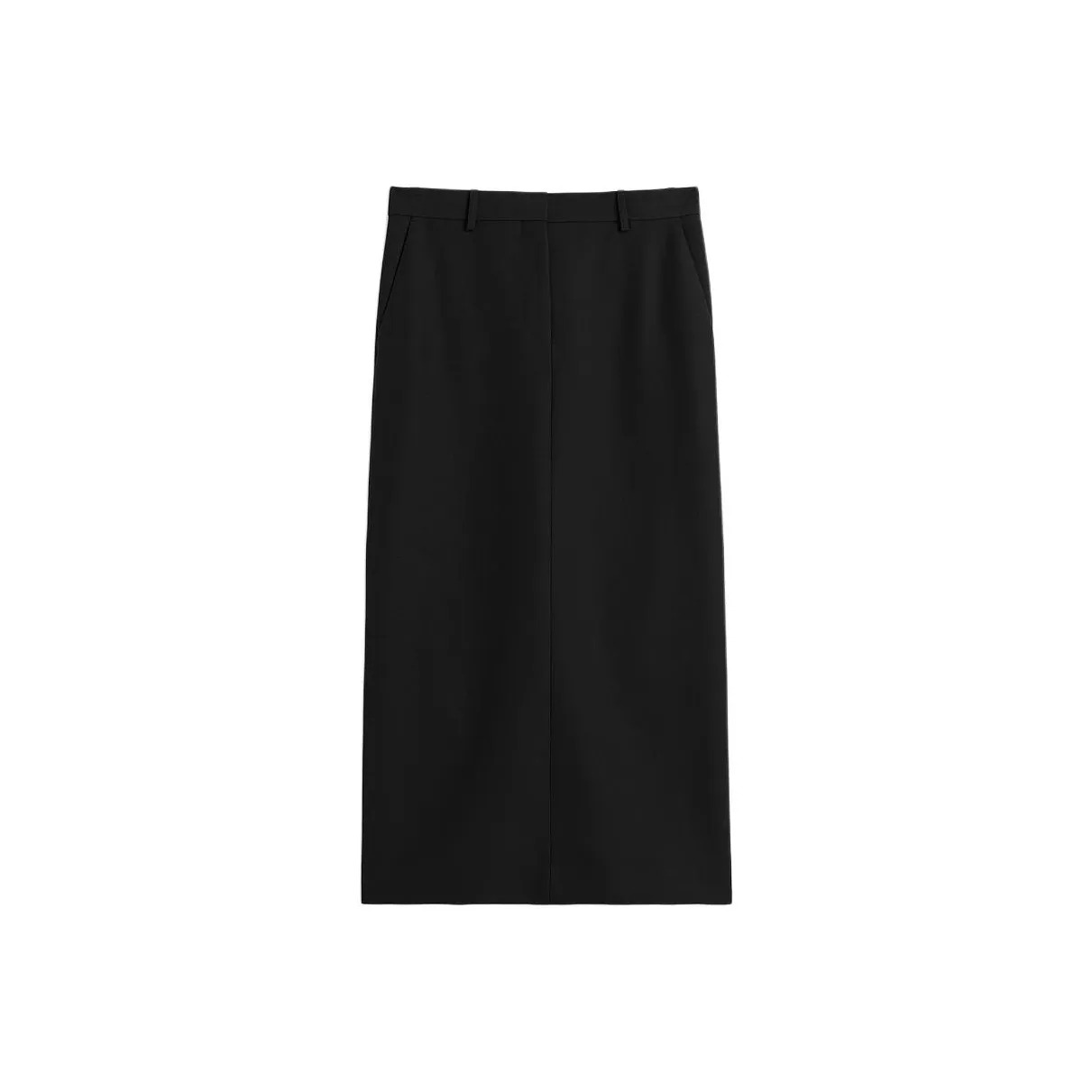 TOTEME FW24 Повседневная длинная юбка женская черная