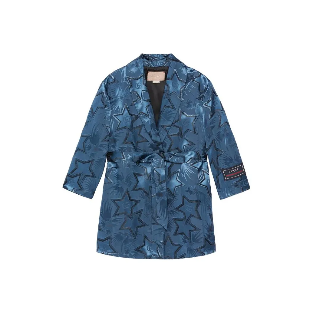 GUCCI Blue Kids Шерстяное пальто