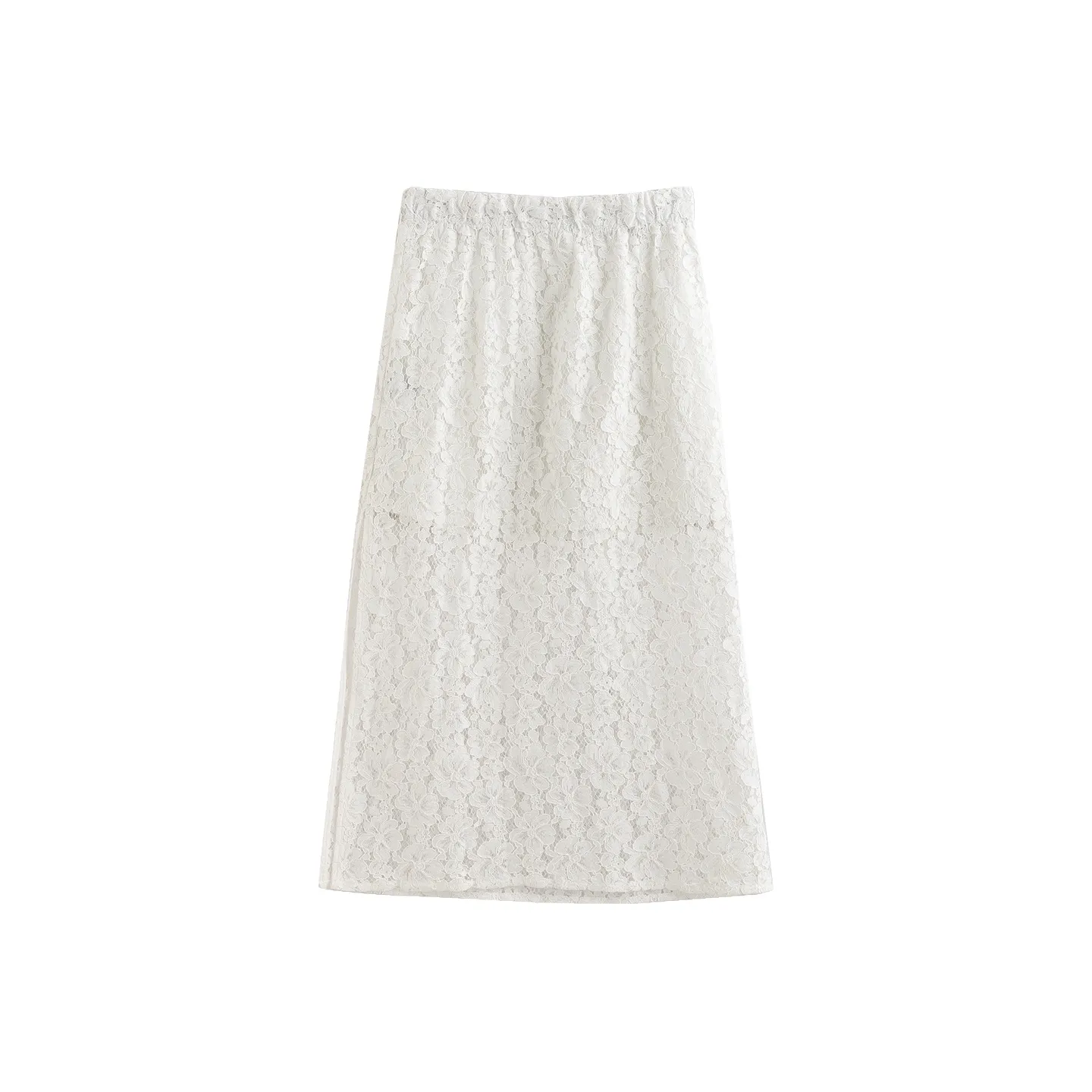 Initial Language Повседневный Длинный Юбка Женская Белая