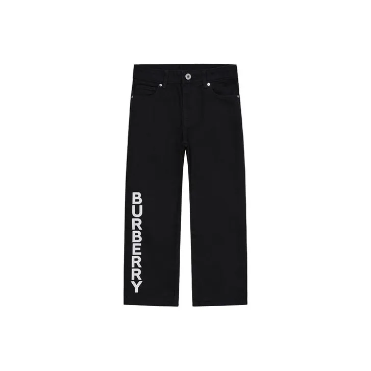 Burberry Черные Джинсы для Детей