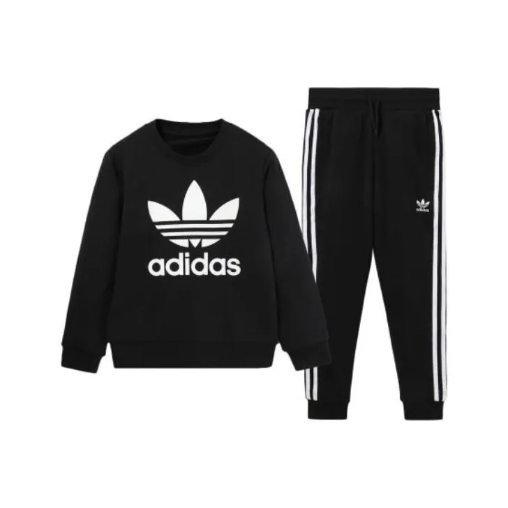 Adidas Originals Повседневная Спортивная Одежда Черная Детская