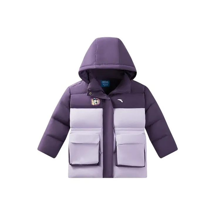 Antakids Укороченный пуховик и ветер фиолетовый для детей 3-7 лет