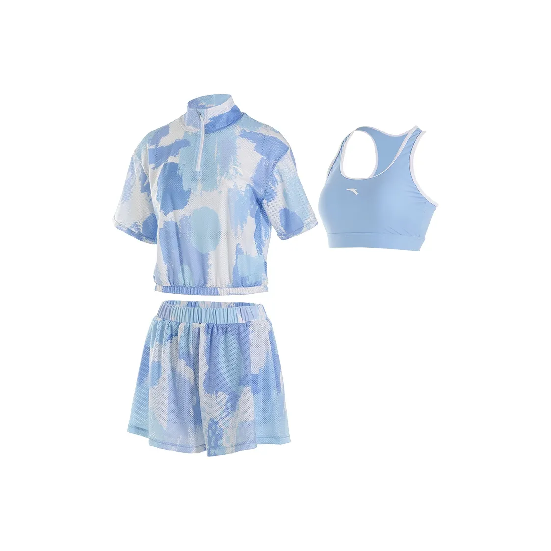 ANTA Двухкомпонентный купальник женский синий Трёхкомпонентный