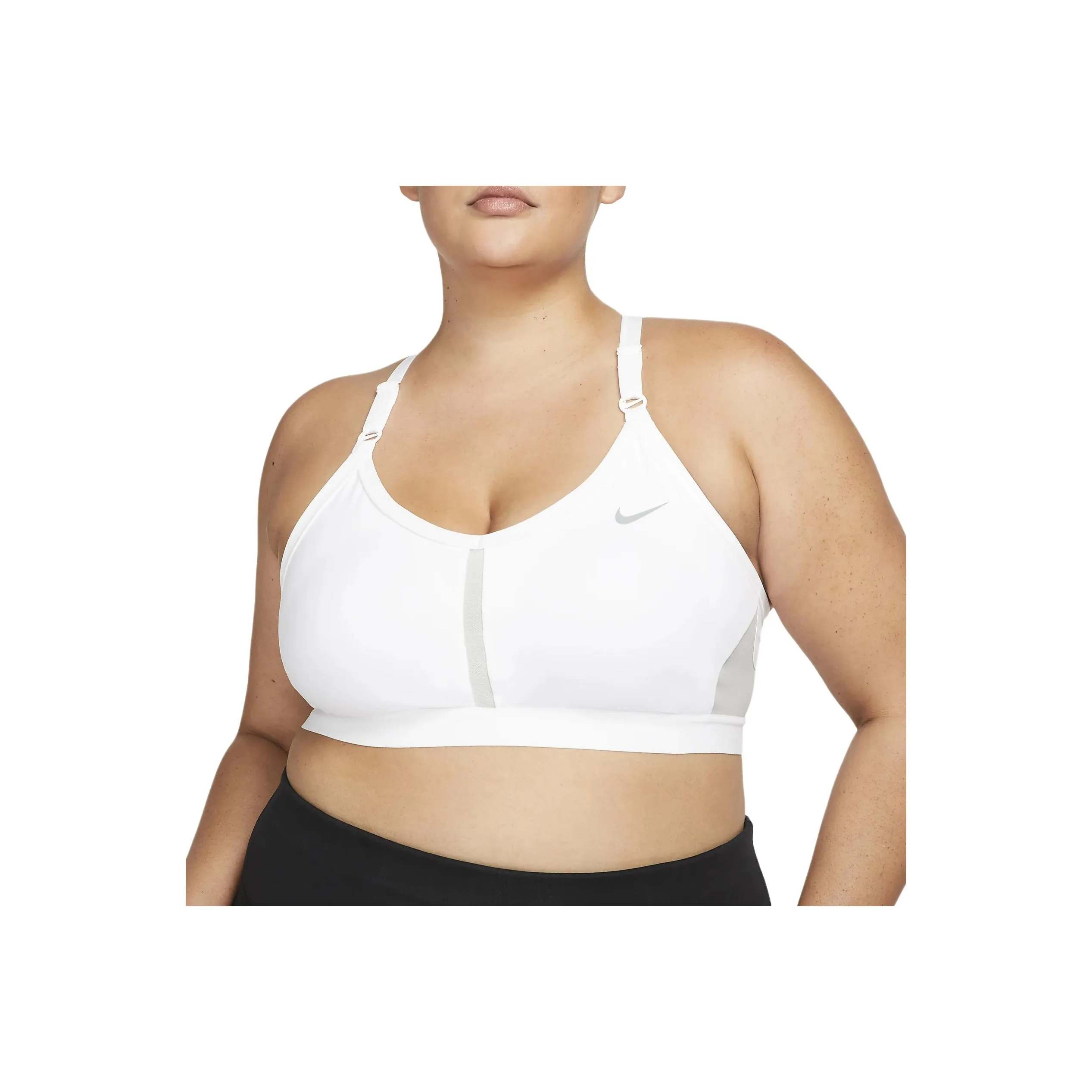 nike gorge Indy Women's Light-Support Padded V-Neck Sports Bra Plus Size