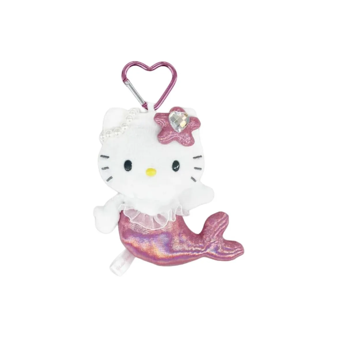 Sanrio Hello Kitty Fantasy Талисман Брелок Mermaid Темно-розовый Куклы Плюшевый Брелок 13 см Рекомендуемый рост