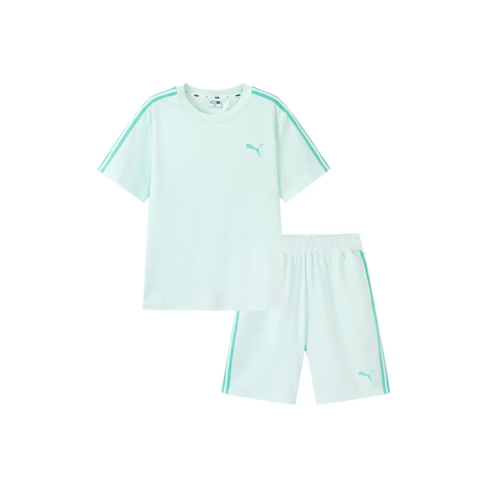 PUMA Повседневная спортивная одежда Sportstyle Series SS25 Розовый зеленый Подростки