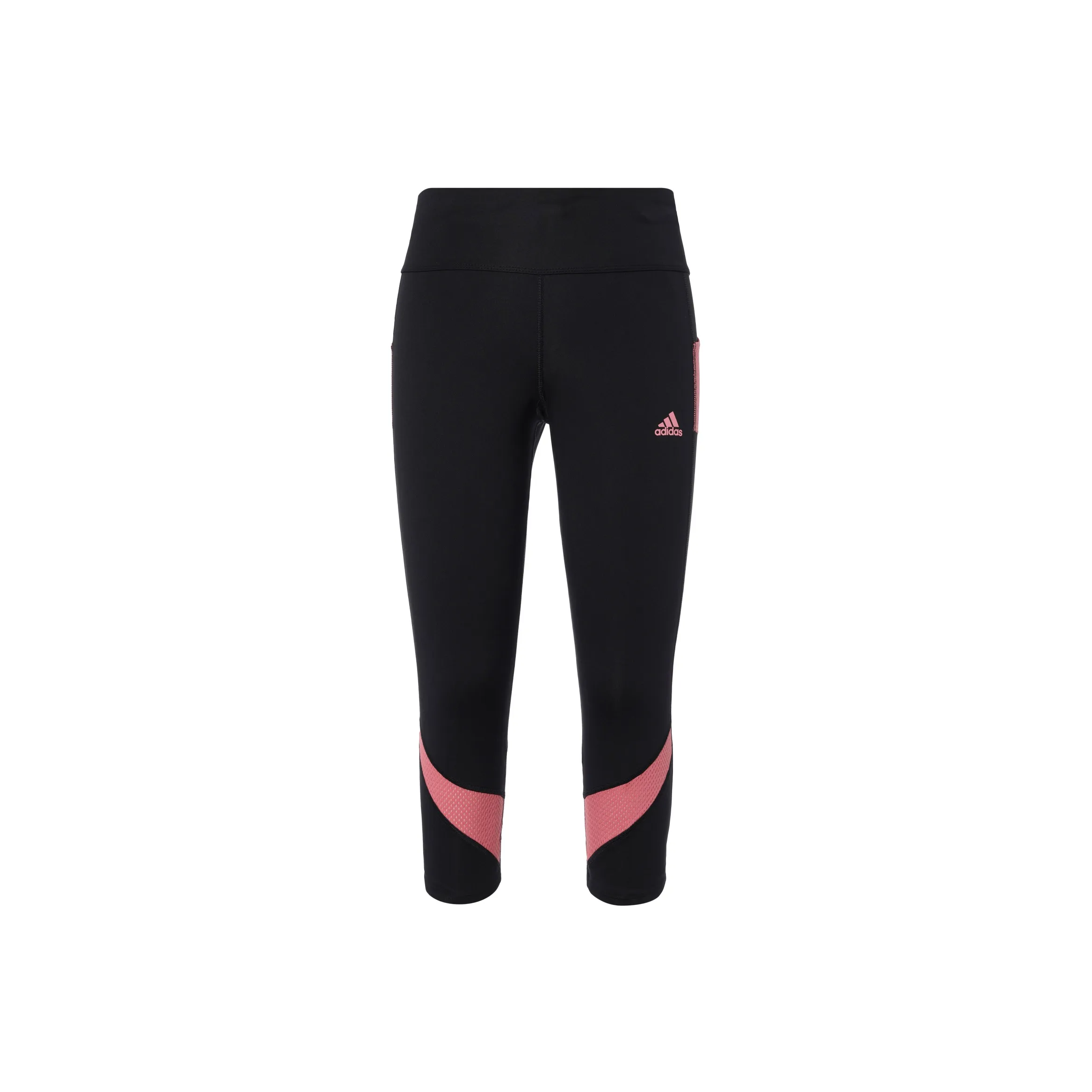 Adidas OWN THE RUN 3/4 TIGHTS Athletic Trousers Women's Black/Rose Red