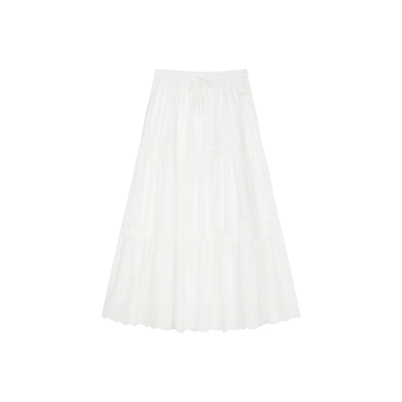 Teenie Weenie Повседневный Длинный Юбка Женские Цвет Слоновая кость