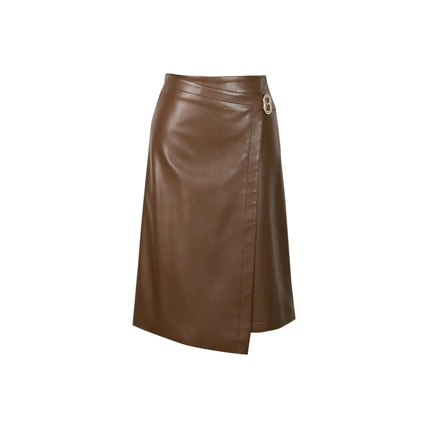 E.BECKY Повседневный Длинный Юбка Женские Черный