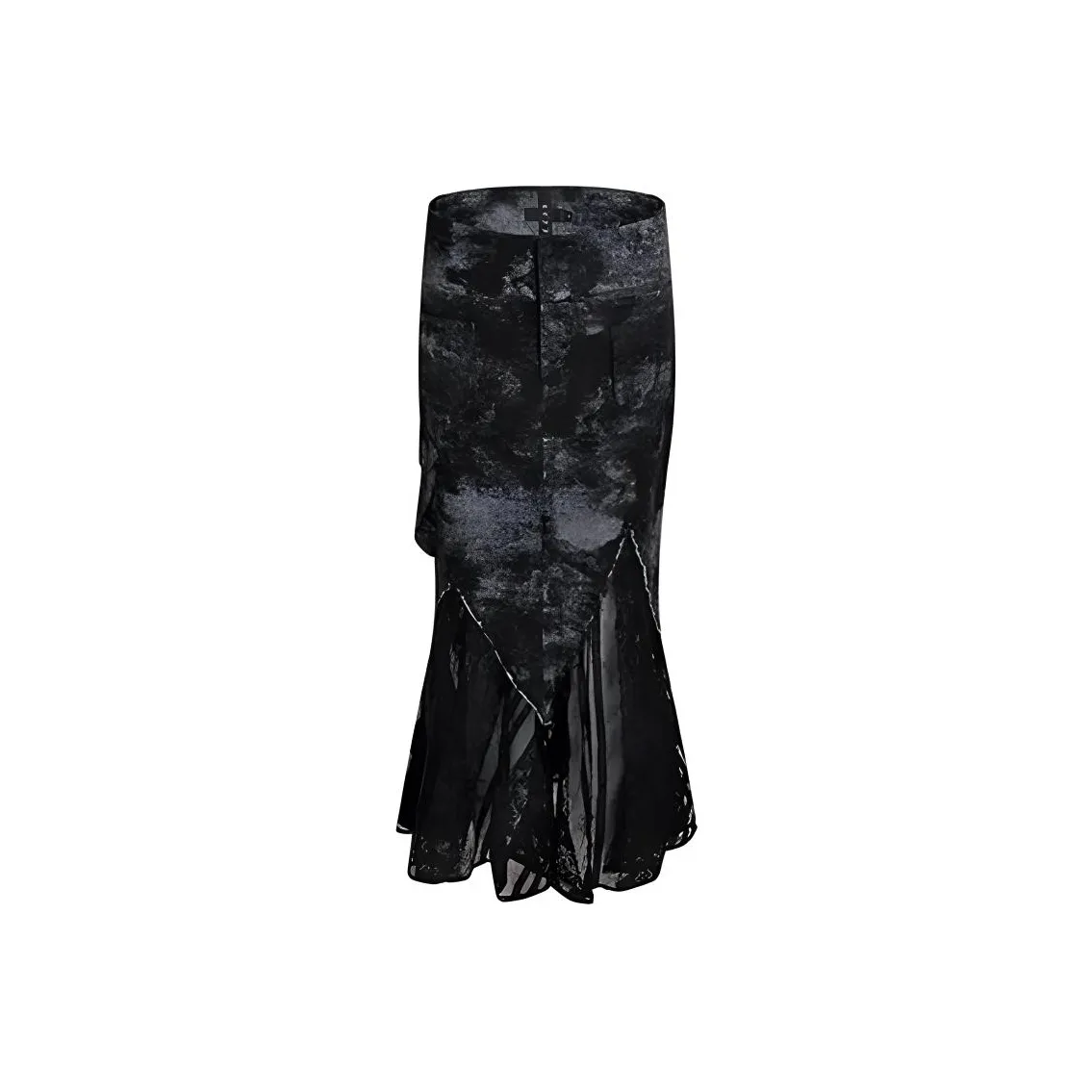 REJJ Повседневный Длинный Юбка Женская Черная