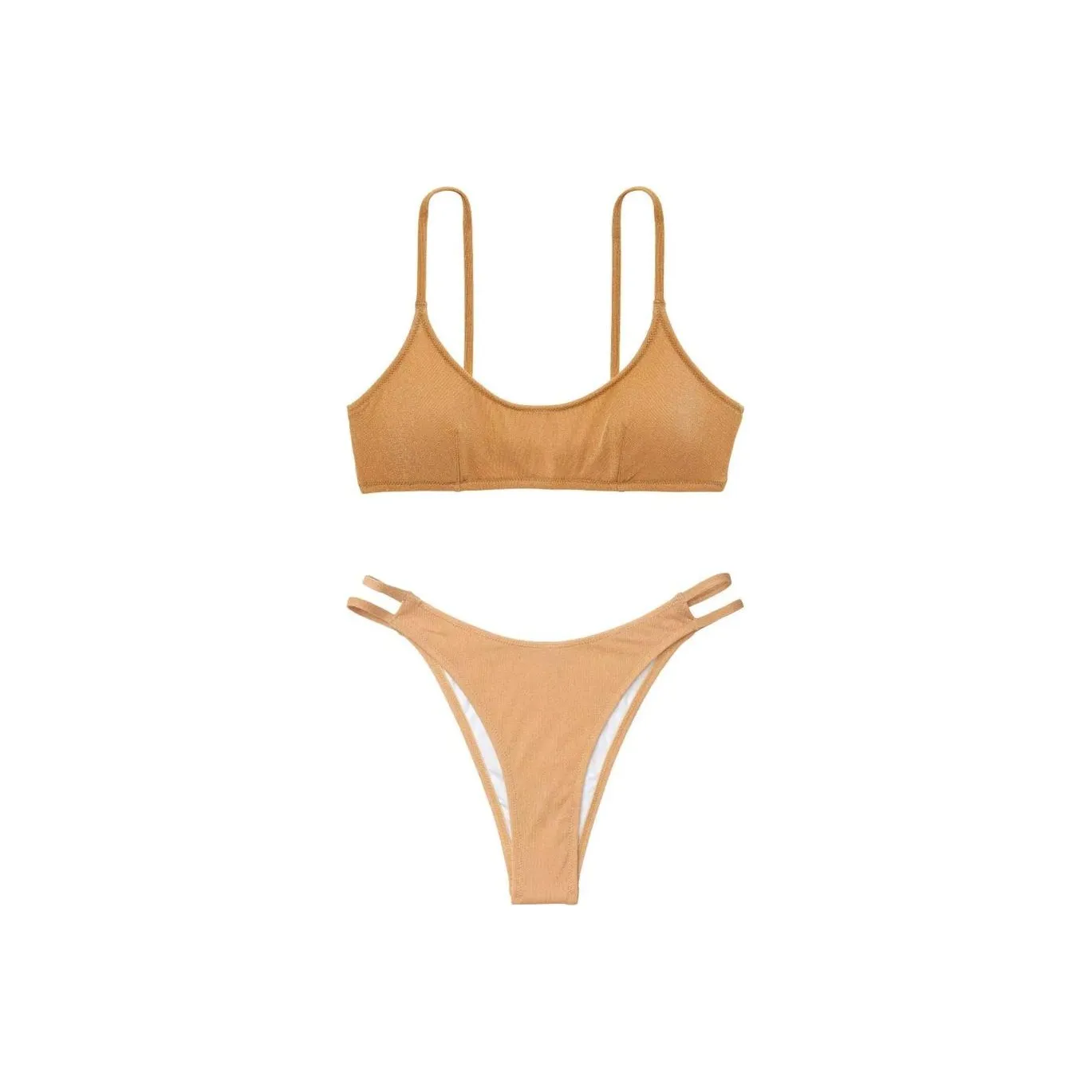 Victoria's Secret Два куска купальника женский золотой