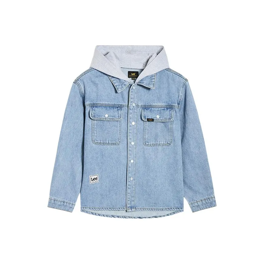 Lee совместный бренд модель Деним Куртка Для ДЕТЕЙ Светло-синий Детский