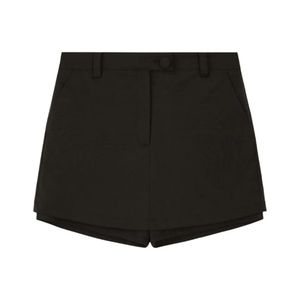 Rest Recreation LOW Шаговый шов Пуговица Шорты-юбка Повседневные короткие юбки Женские Коричневый