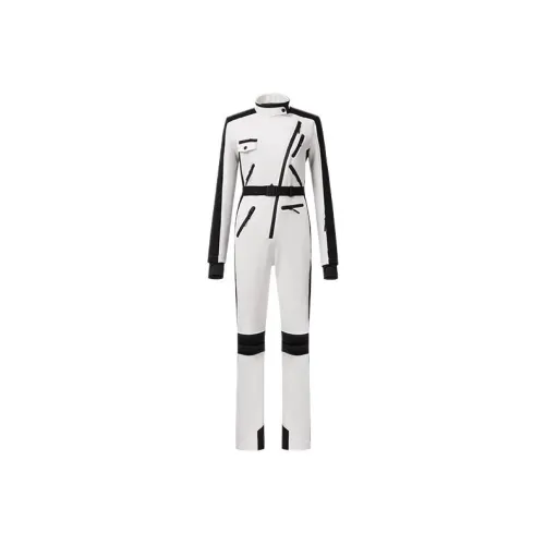 MACKAGE Белый Женские Ван-Пис Лыжные Комплекты