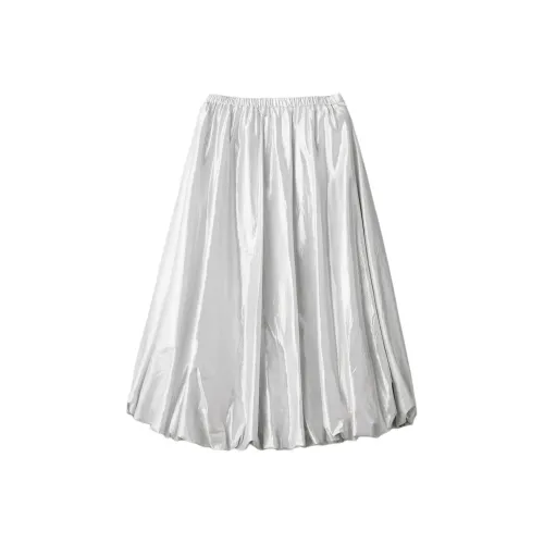 United Arrows Shanghai Limited Белая Женская Повседневная Длинная Юбка