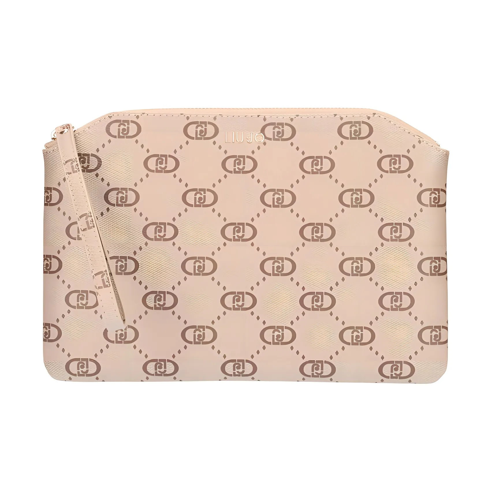 LIU·JO Artificial Leather Clutch Women's Taupe & Beige