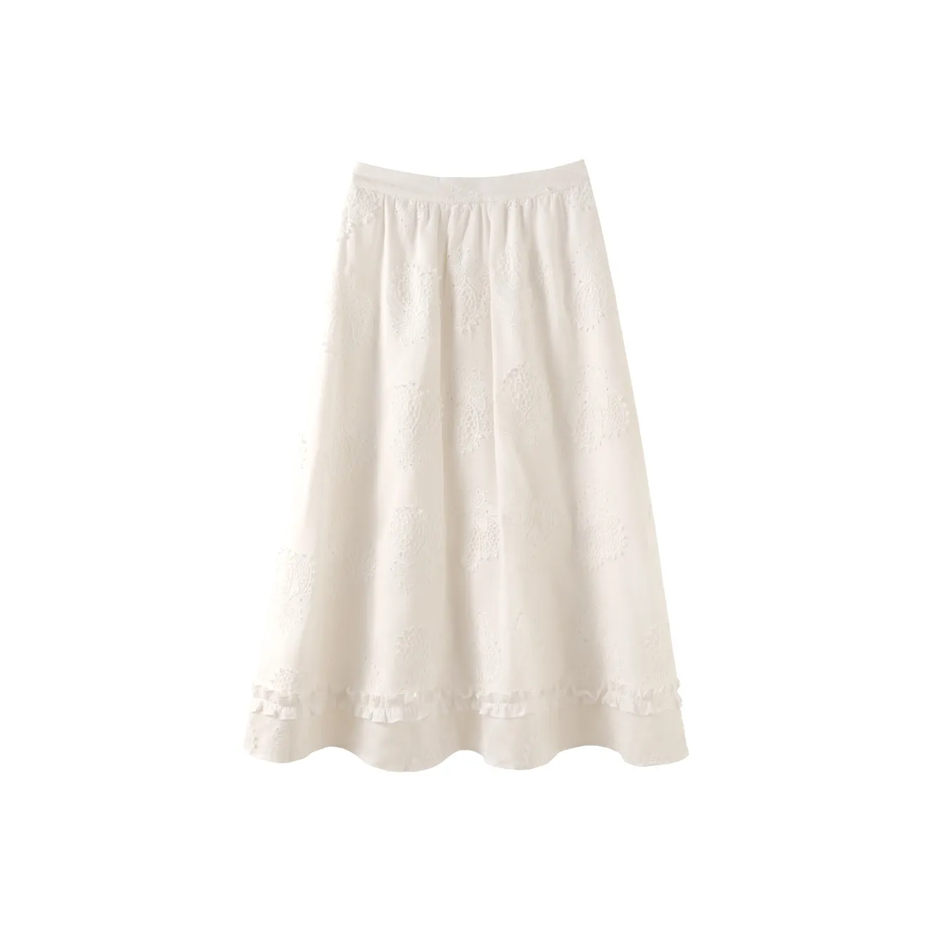 Miss Chipmunk Повседневный Длинный Юбка Женская Белая