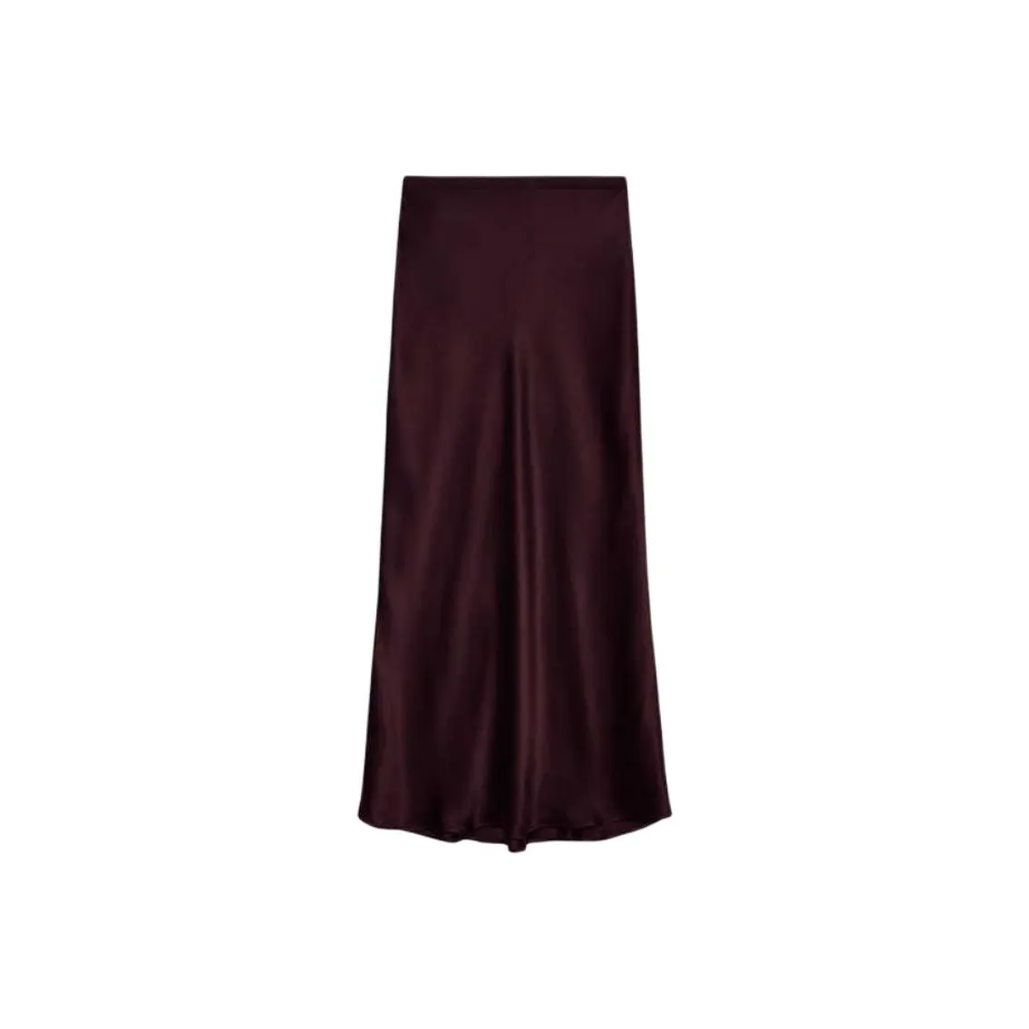 Anine Bing FW24 Повседневная длинная юбка женская бордового цвета