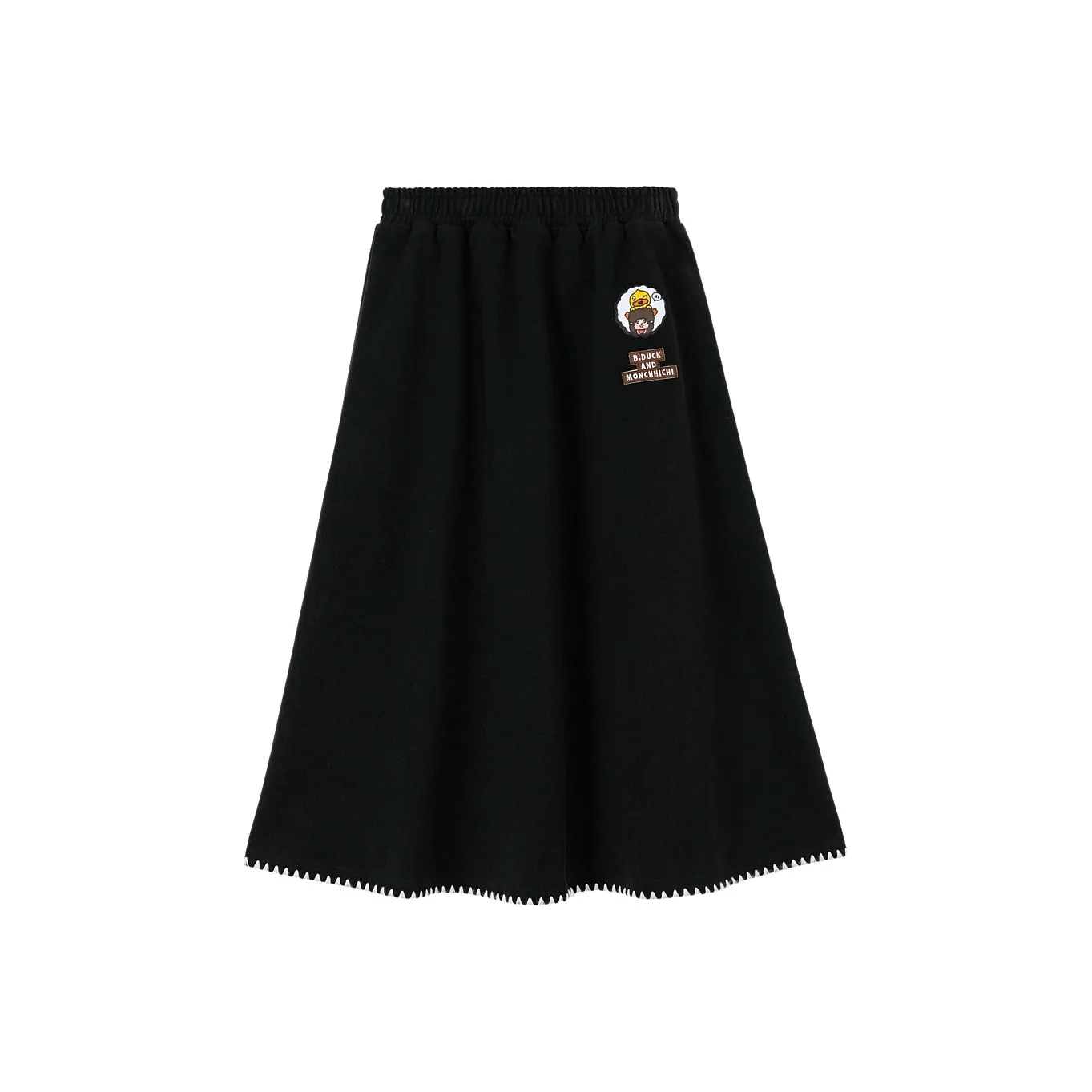 B.Duck Casual Long Skirt Women's Black