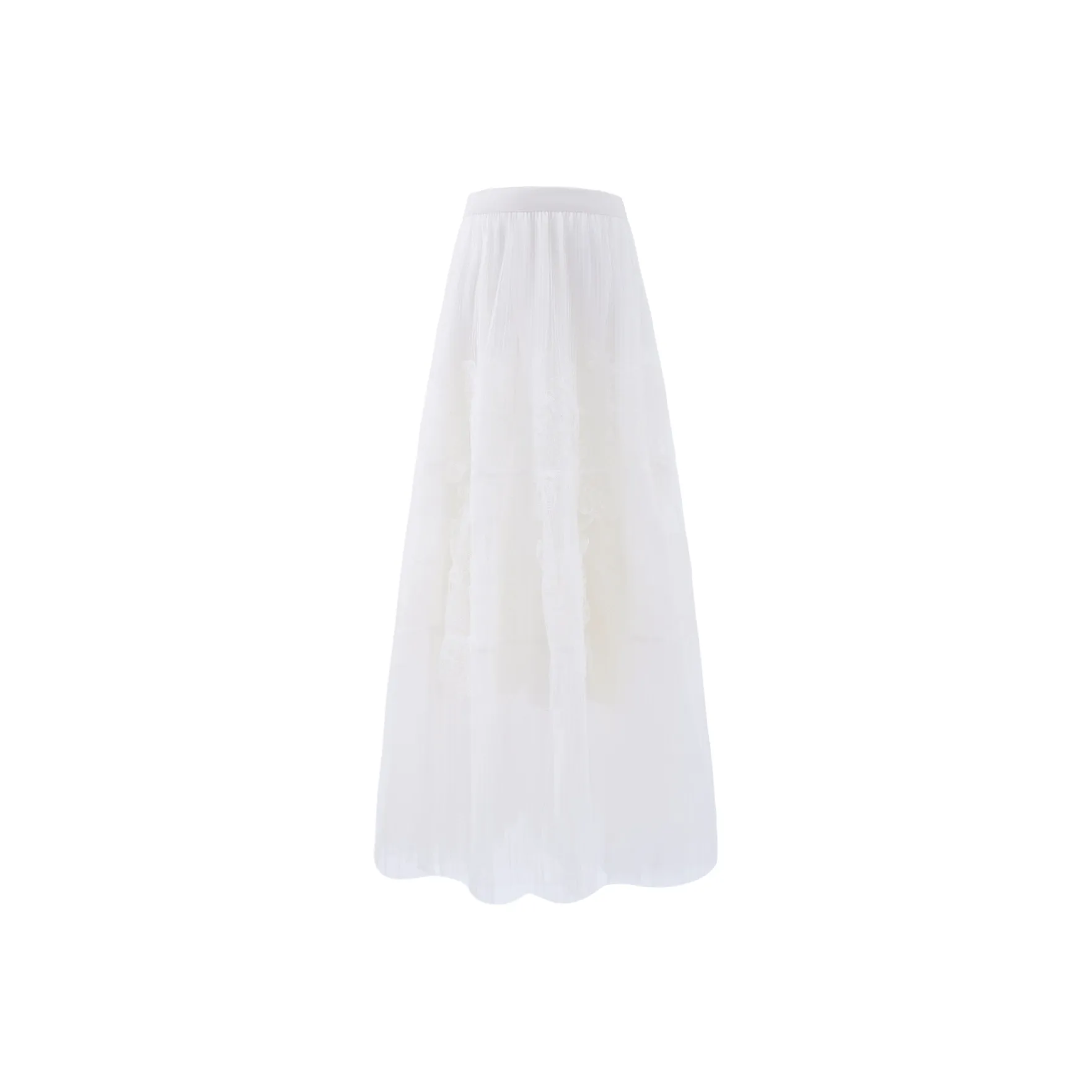 Blovelan Повседневный Длинный Юбка Женская Кремовый Абрикос